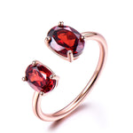 10.7ct Natural Garnet Ring 925 Sterling Silver Ring