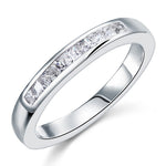 Simulated Diamond Princess Cut Sterling 925 Silver Ring